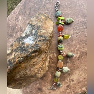 Genuine Stone SS Bracelet